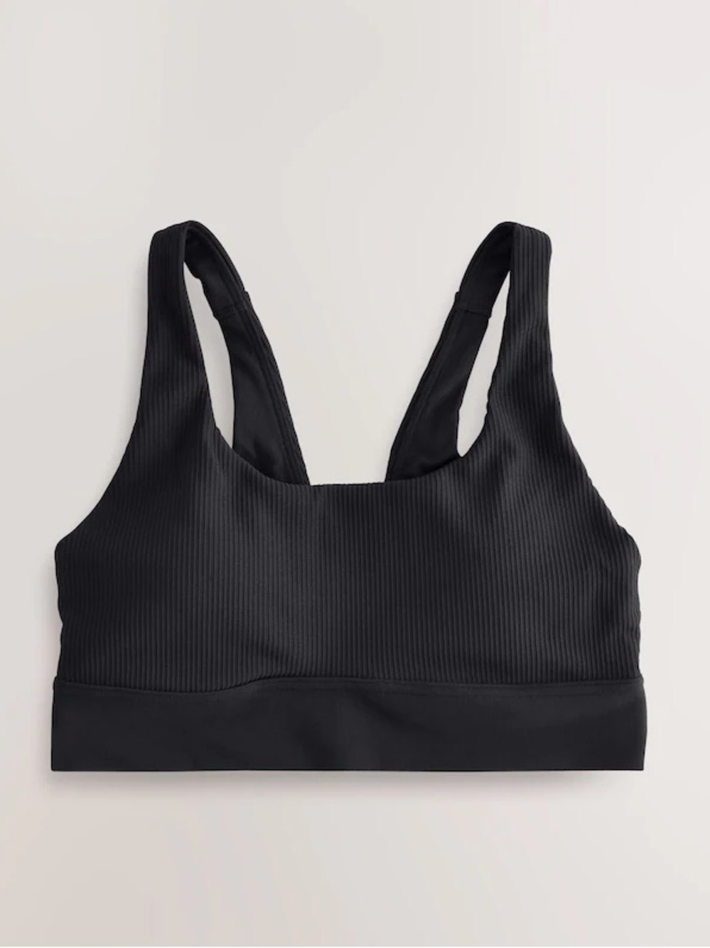 Athleta • NWT Black Breathe Rib Longline Bra A-C Cups